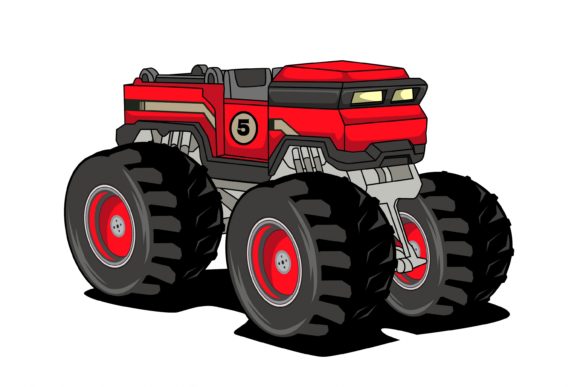 Download Monster Truck Tractor Illustration - Tractor illustration Collection