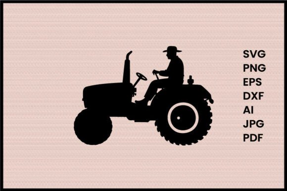 Download Farmer Driving Tractor Illustration - Tractor illustration Collection