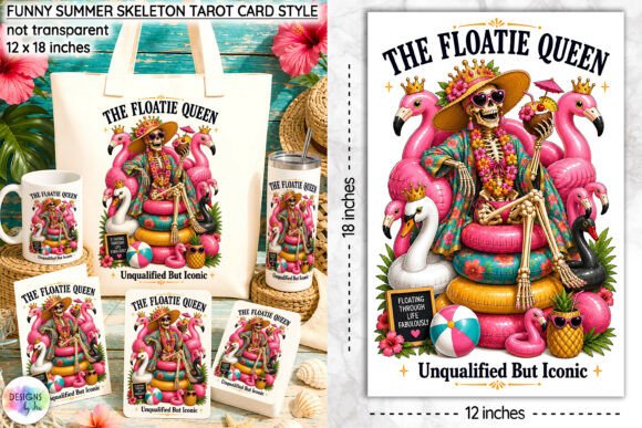 Download Funny Summer Skeleton Tarot Card Design - Card design Collection