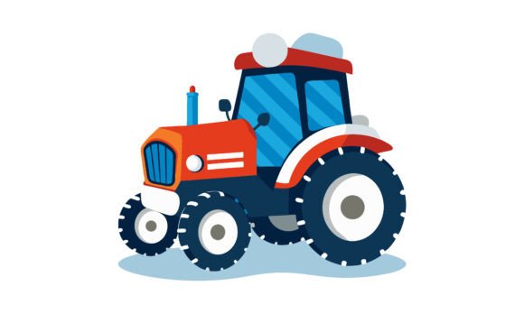 Download Colorful Cartoon Tractor Illustration - Premium Resources