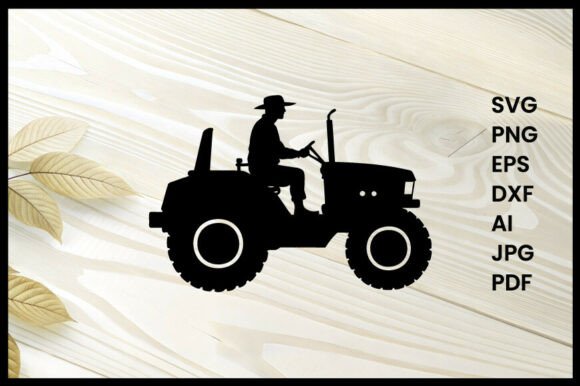 Download Farmer Driving Tractor Illustration - Tractor illustration Collection