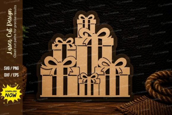 Download Stacked Christmas Gifts Ornament Holiday - Christmas gifts Collection
