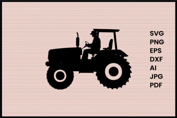 Download Farmer Driving Tractor Illustration - Tractor illustration Collection