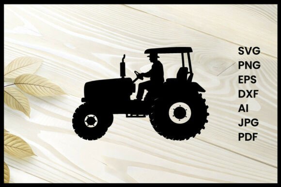 Download Farmer Driving Tractor Illustration - Tractor illustration Collection