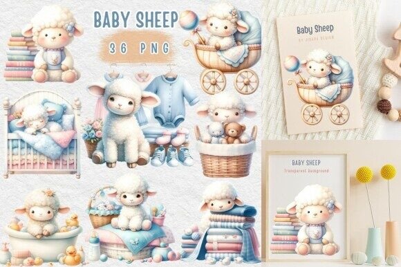 Download Adorable Sheep Baby Shower Decor - Baby shower decor Collection