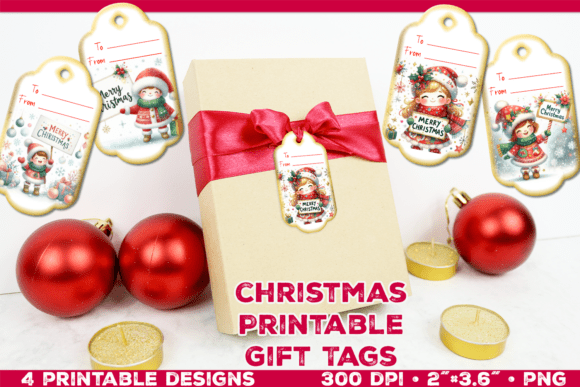 Download Printable Christmas Gift Tags - Premium Bundle